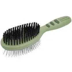 Coastal Safari Pin & Bristle Combo Dog Brush Dual Sided Plastic Handle Groomer