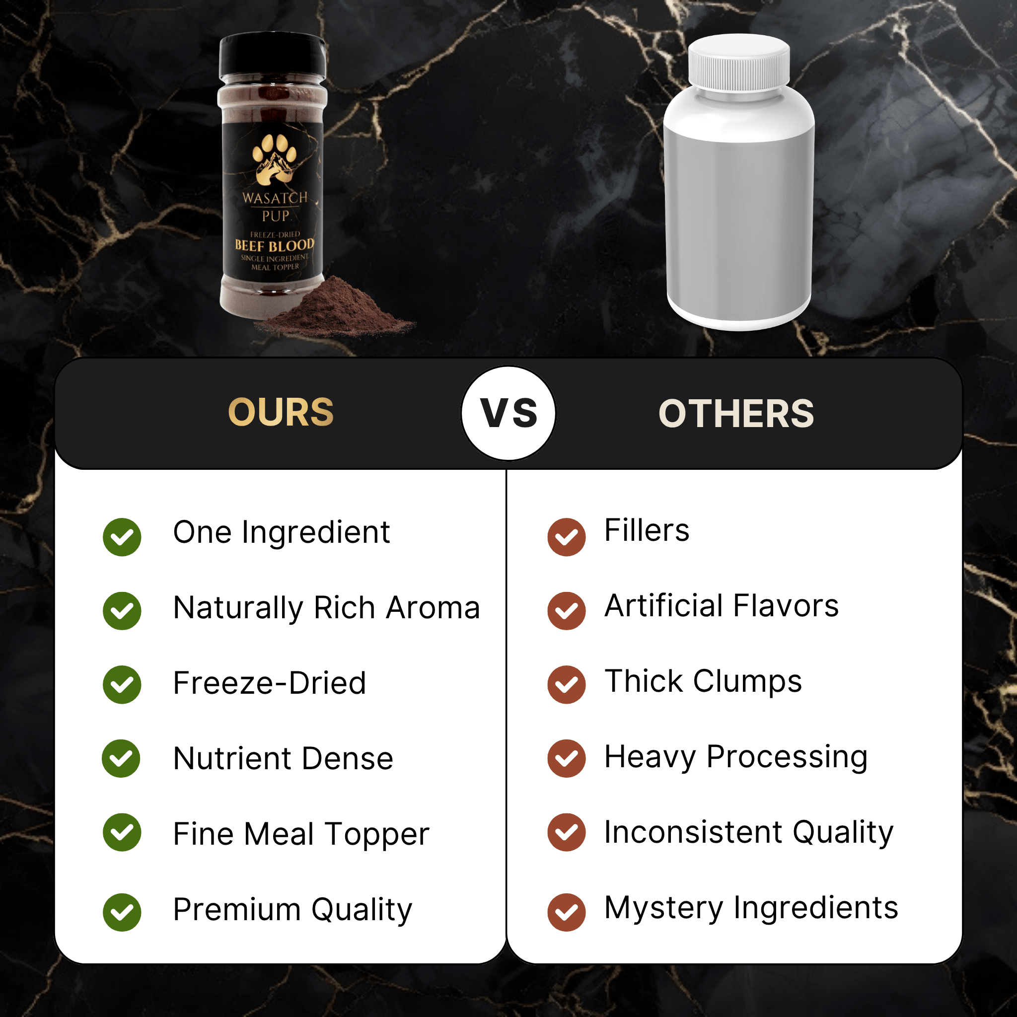 Freeze-Dried Beef Blood | Meal Topper