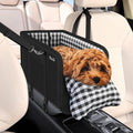 Console Dog Car Seat – Anti-Slip Booster with Safety Strap