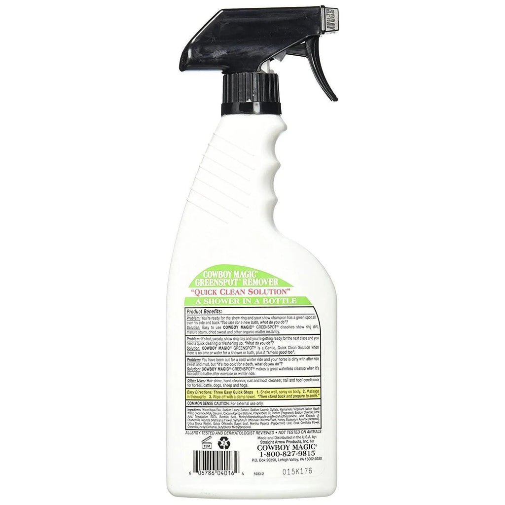 Cowboy Magic GreenSpot Remover Horse Quick Waterless Shampoo 16 oz.