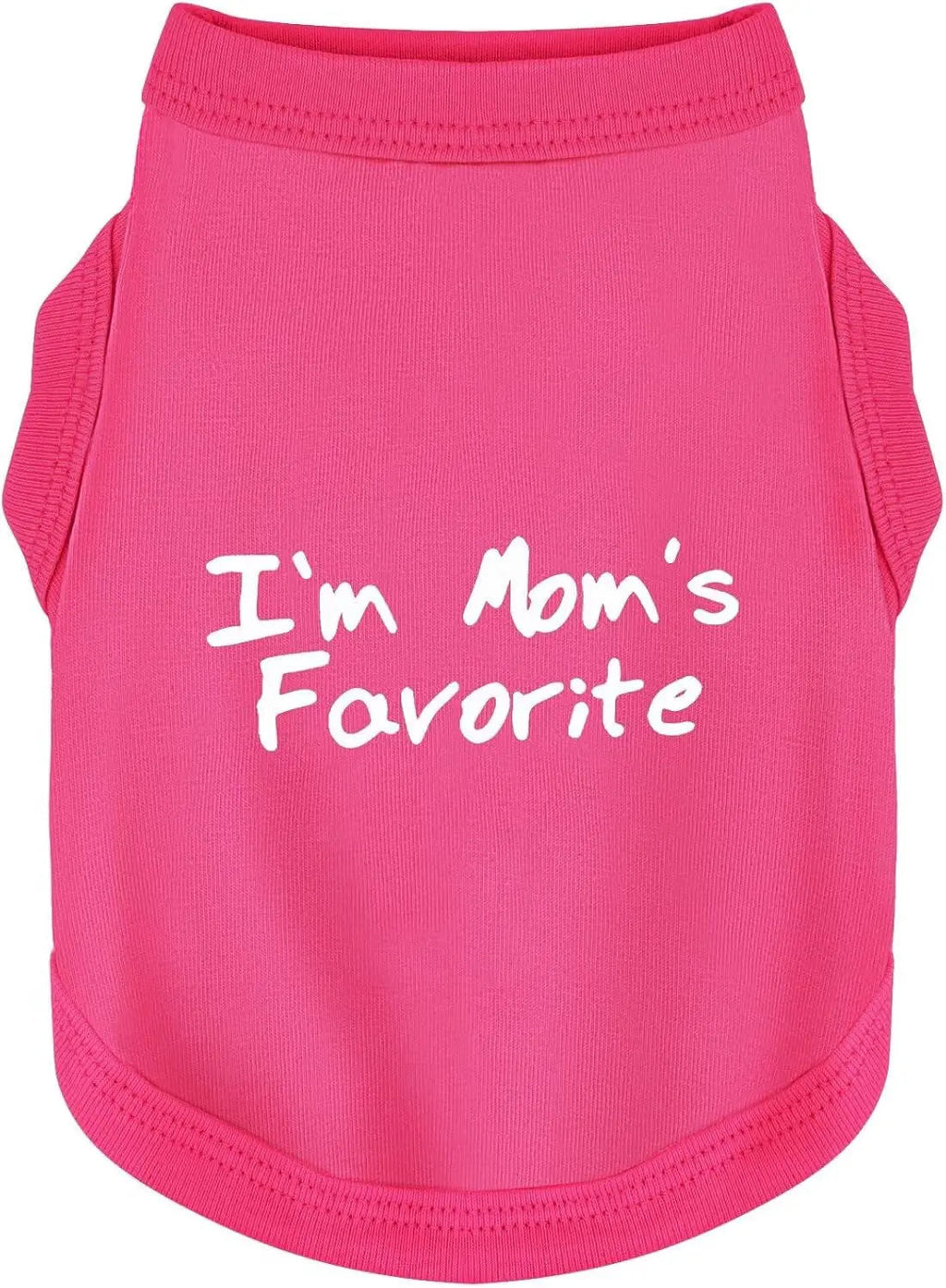 Dog Tank Shirt I'm Mom's Favorite Cotton Vest All Sizes & Colors