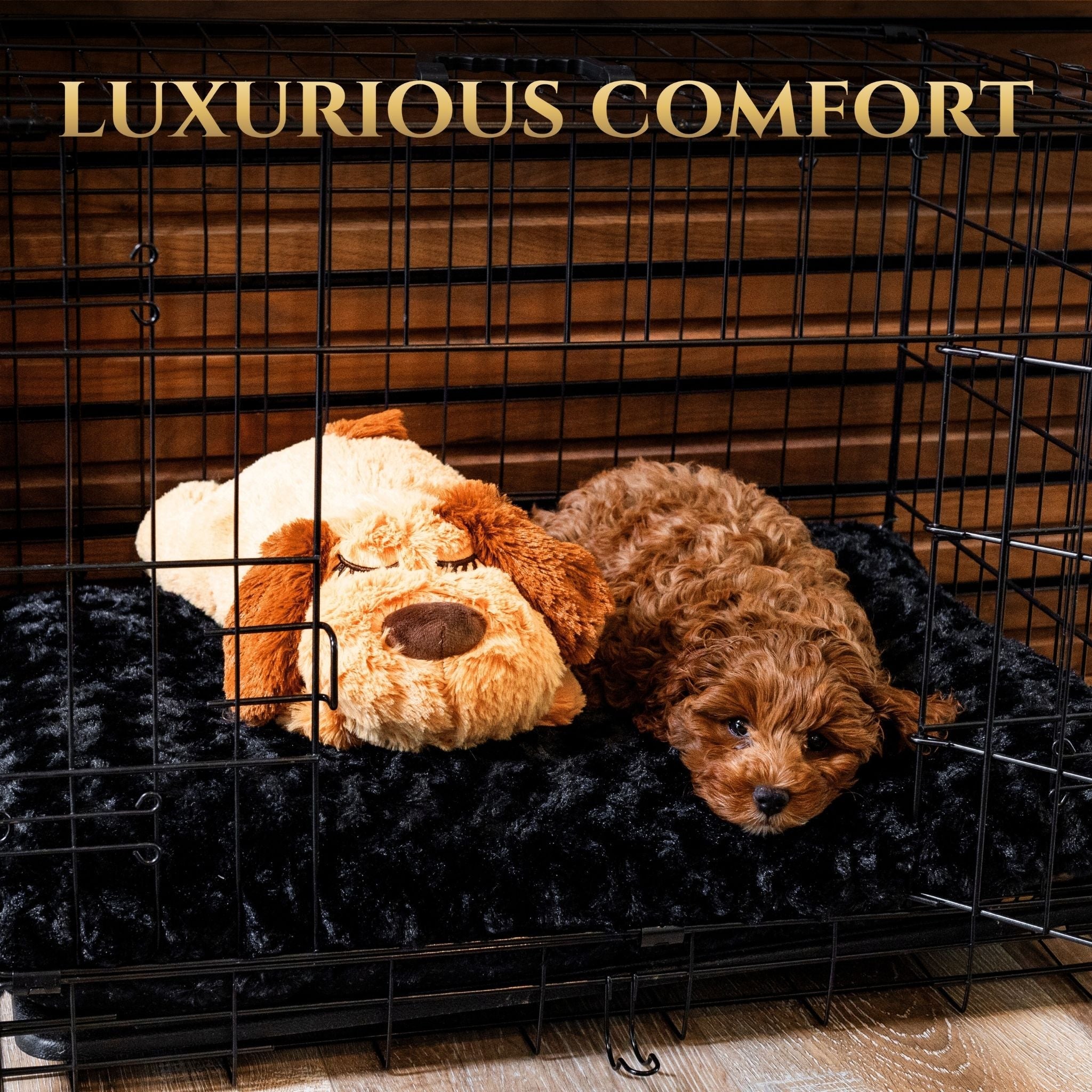Cozy Canine Plush Dog Bed for Small & Medium Dogs