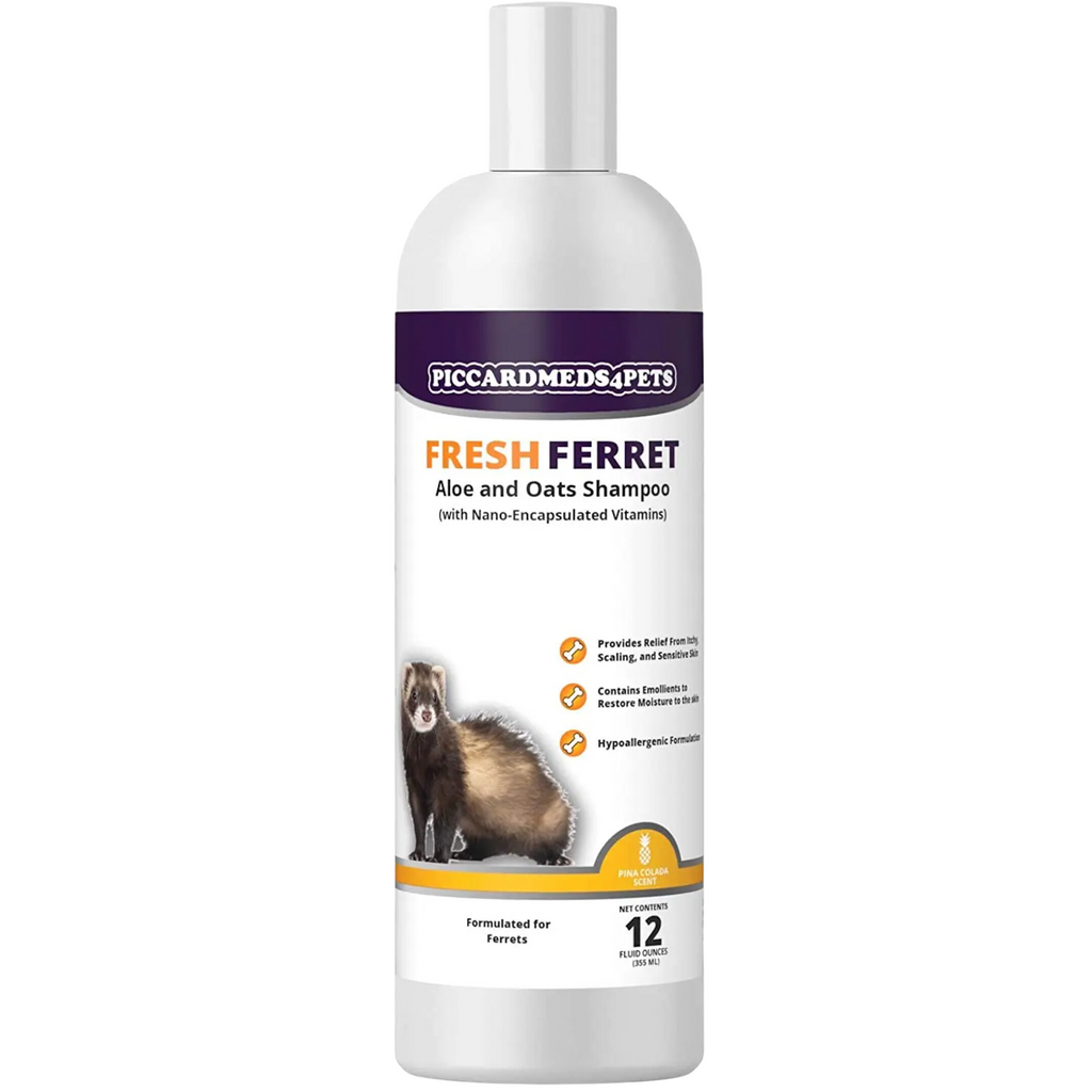 Piccardmeds4pets Fresh Ferret Aloe & Oatmeal Shampoo Gentle Care 12 oz.