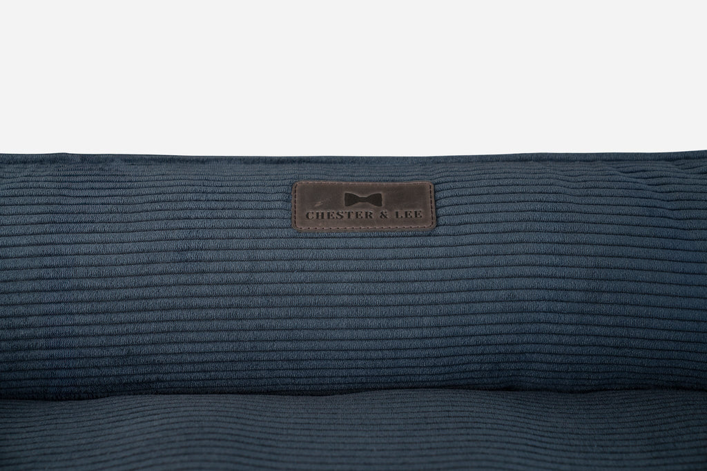 Chester & Lee | Fancy Corduroy Sleeper Dog Bed Graphite