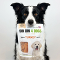 Turkey Dog Treats, 5 Ounce Bag, Single Ingredient, High Protein