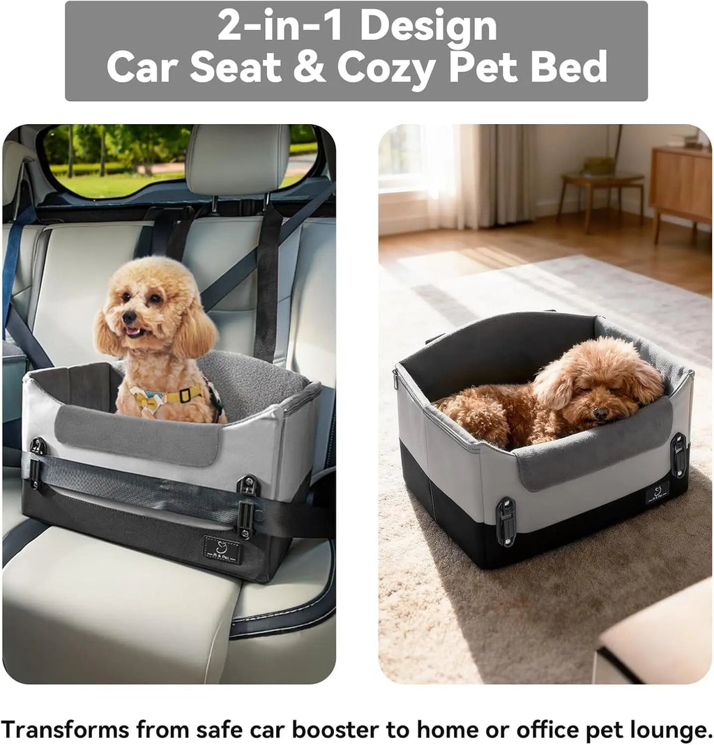 Dog Car Seat Booster with Safety Leash