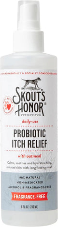 Dog Cat Probiotic Itch Relief Spray Natural Aloe Avocado Sensitive Skin