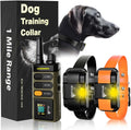 Waterproof Rechargeable Dog Training Collar – 1-Mile Range, 2-Dog System