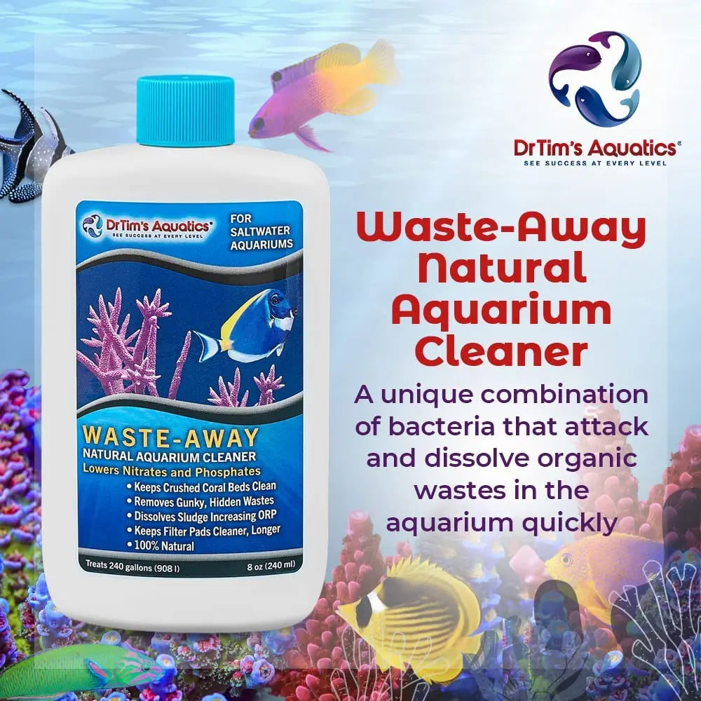 DrTim’s Aquatics Saltwater Waste-Away Aquarium Cleaner 8 oz.