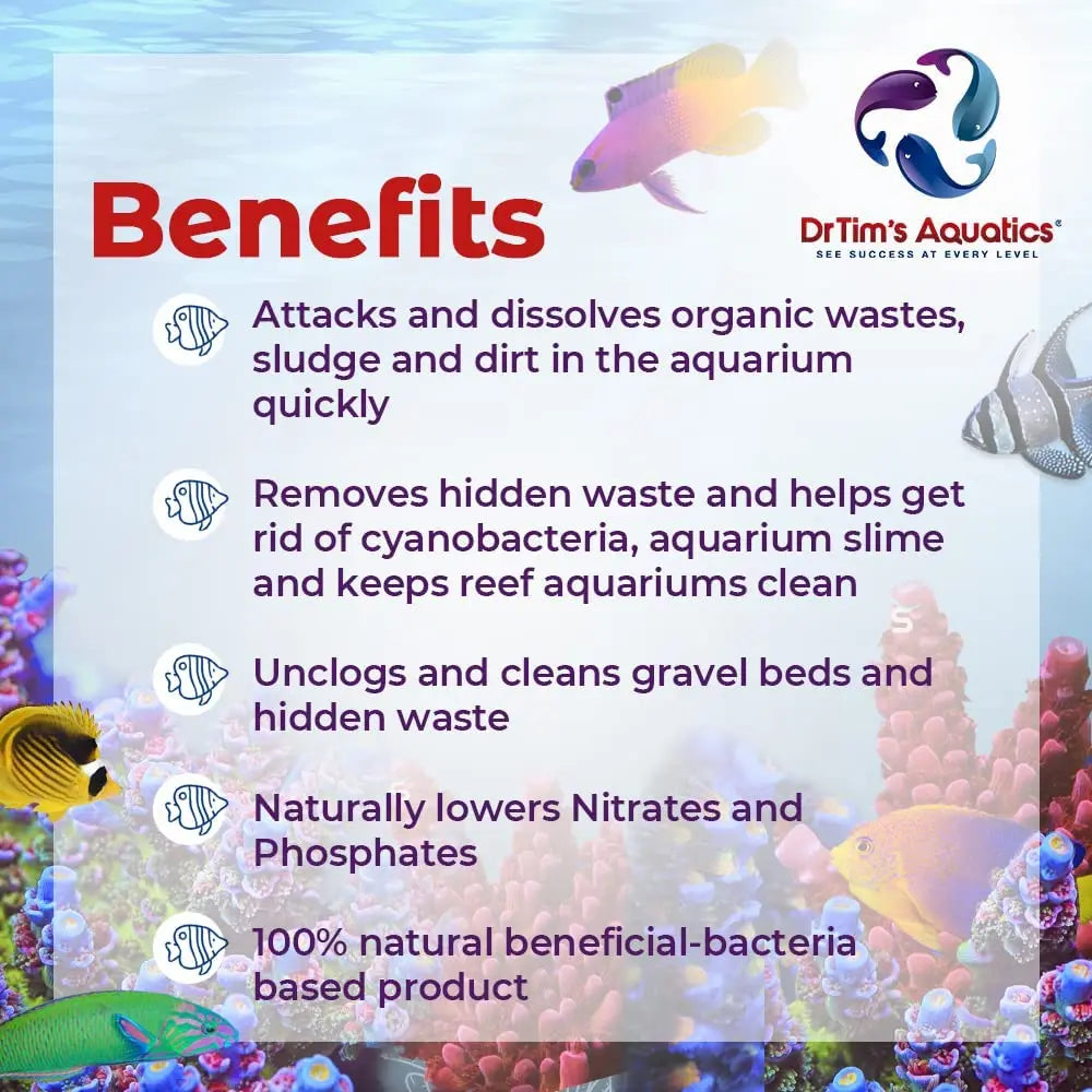 DrTim’s Aquatics Saltwater Waste-Away Aquarium Cleaner 8 oz.