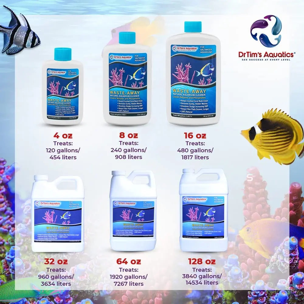 DrTim’s Aquatics Saltwater Waste-Away Aquarium Cleaner 8 oz.