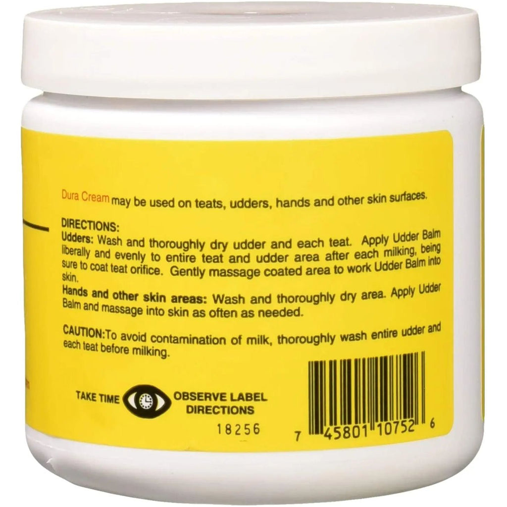 Durvet Duracream Emollient and Barrier Cream for Dairy Cattle Goats Sheep 1 lb.