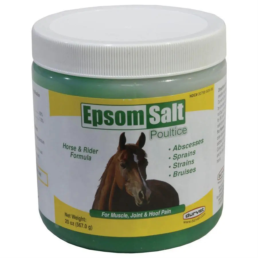 Durvet Epsom Salt Poultice Gel for Horse Muscle Joint Hoof Care 20 oz.