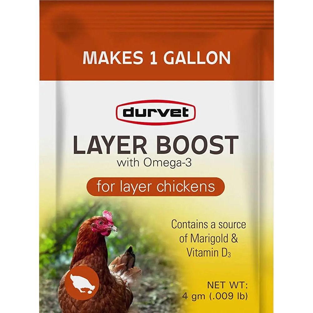 Durvet Layer Boost with Omega-3 for Poultry 4gm