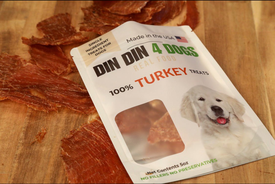 Turkey Dog Treats, 5 Ounce Bag, Single Ingredient, High Protein