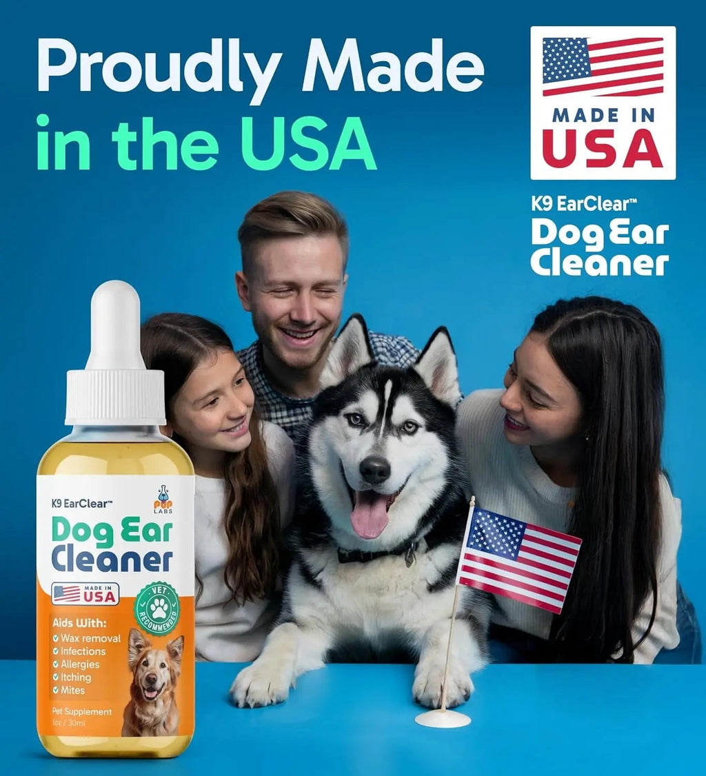 Gentle Natural Dog Ear Cleaner - Effective Relief for Wax, Itch & Irritation