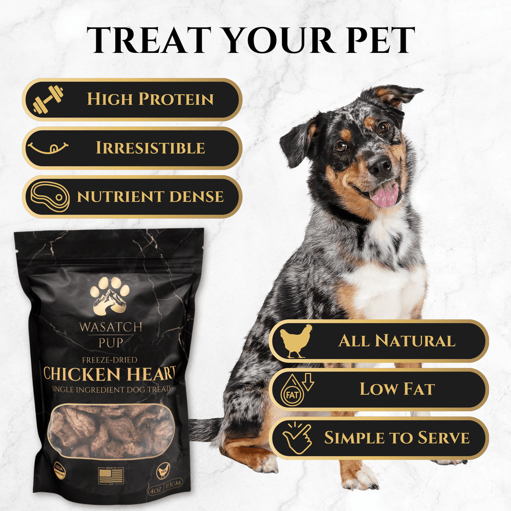 Freeze-Dried Chicken Heart Dog Treats