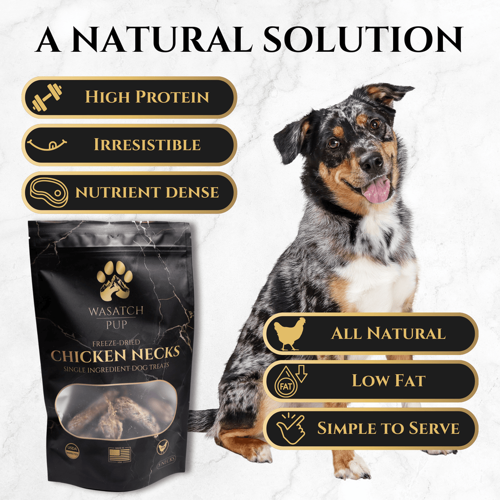 Freeze-Dried Chicken Neck Dog Treats