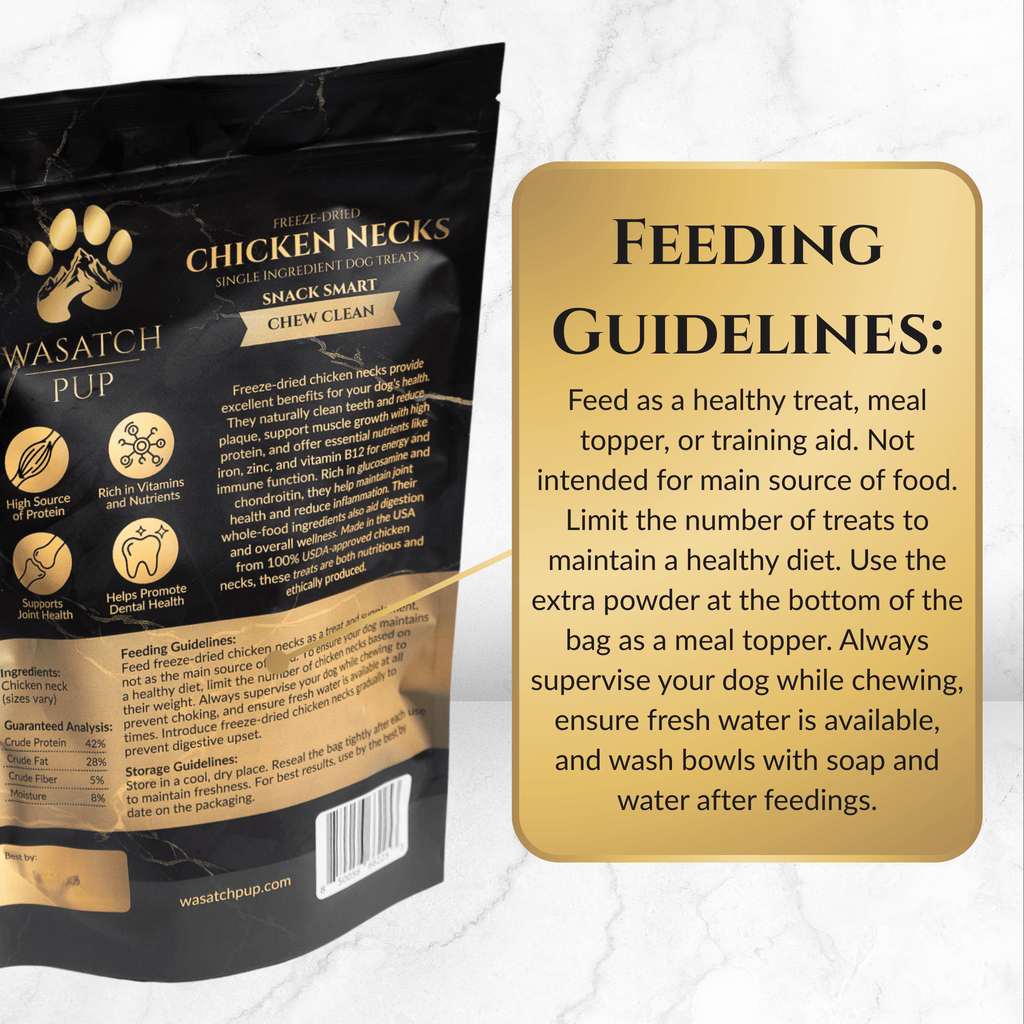 Freeze-Dried Chicken Neck Dog Treats