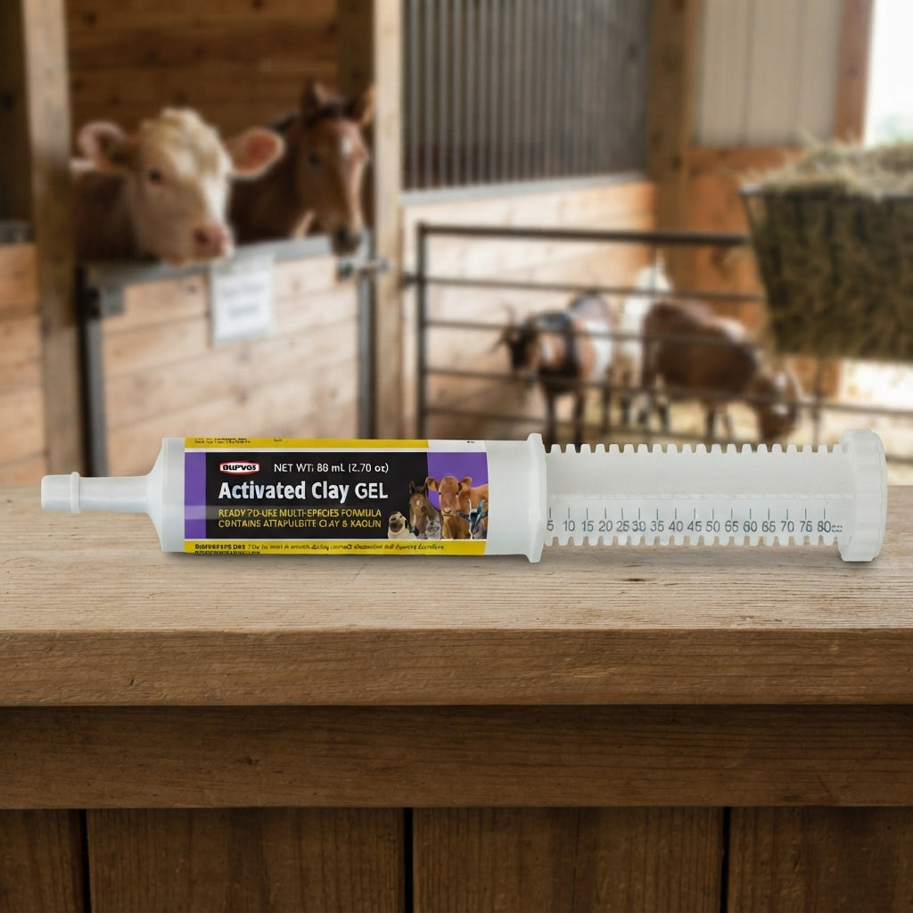 Durvet Multi Species Activated Clay Gel for Dogs Horses & Livestock 80 mL