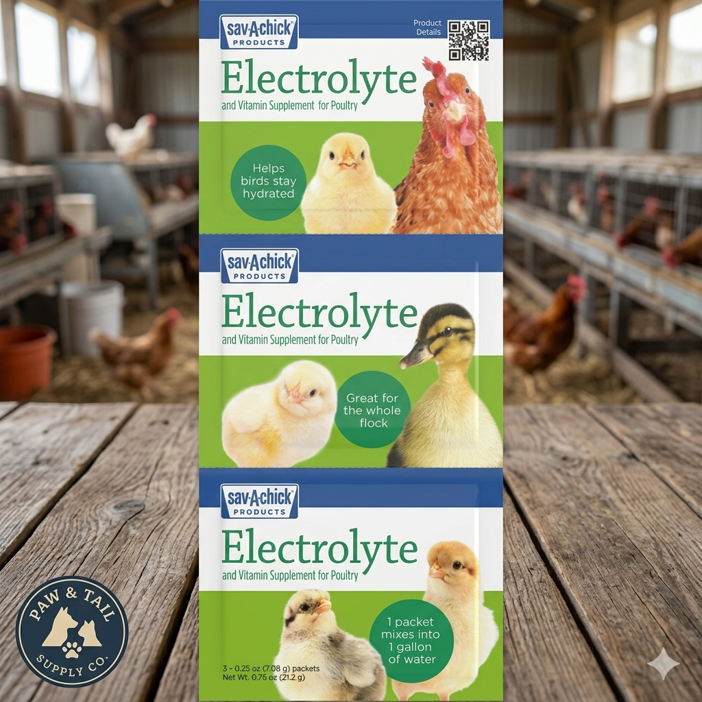 Chicken Bird Sav-a-chick Poultry Vitamins Electrolytes 3-pack Supplement Stress Relief