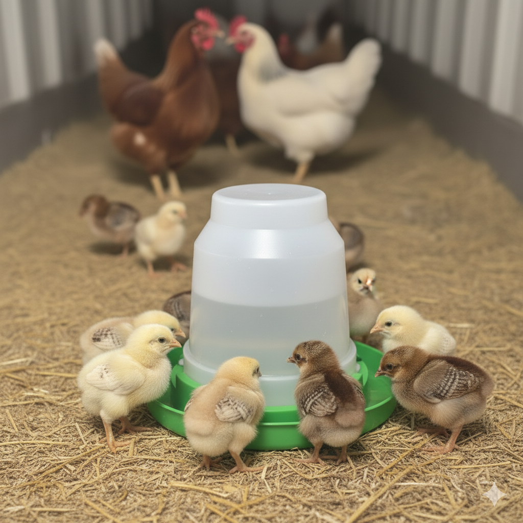 Little Giant Plastic Nesting Poultry Waterer Jar Jug Only