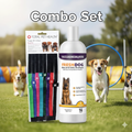 Piccardmeds4pets Aloe Oats Dog Shampoo + Total Pet Health Puppy ID Collars 8-Pack Combo