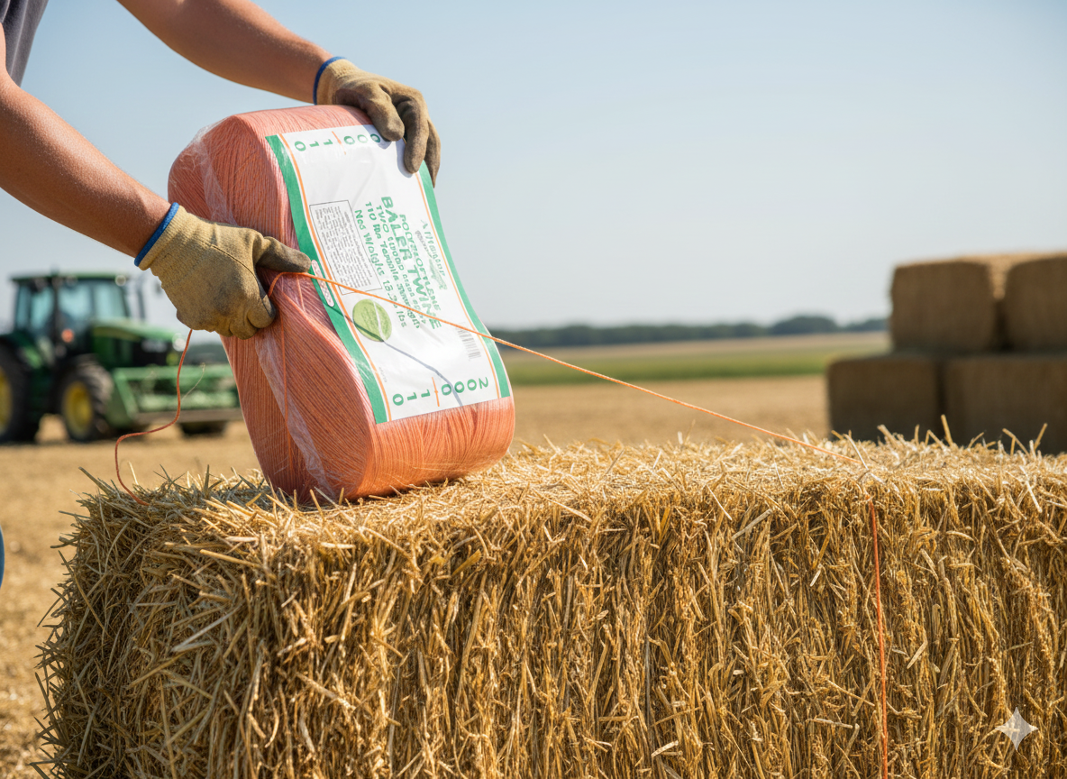 Alligator Brand 20,000 FT Orange Poly Baler Twine Perfect Outdoors Farming