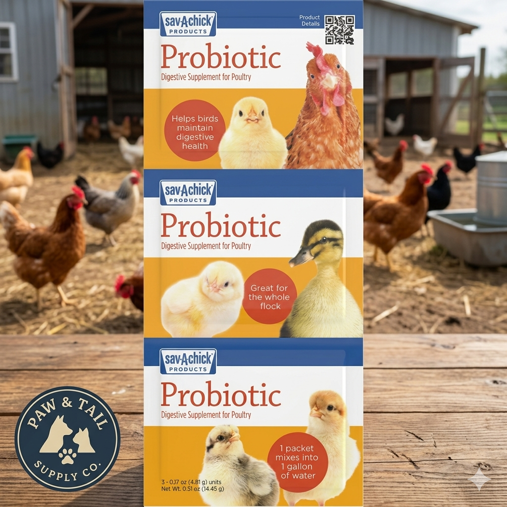 Chicken Adult Bird Sav-a-chick Probiotic Digestive Health Supplement Poultry 3pck