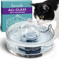 Glass Pet Water Fountain for Cats & Small Dogs
