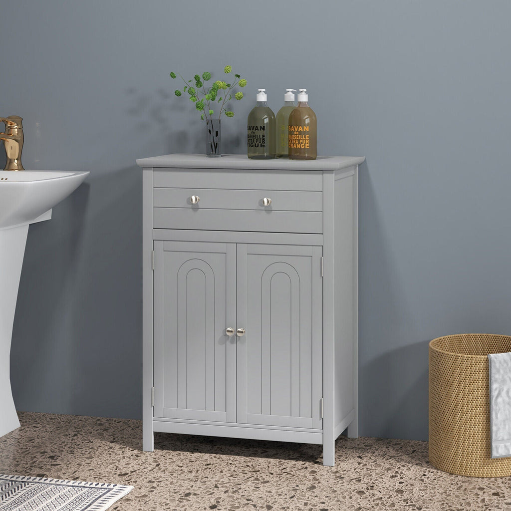 Free Standing Bathroom Storage Cabinet with Large Drawer