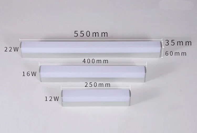 LED Wall Lights Nordic 12W/16W/22W Mirror Light Simple Bathroom Decor Lamps AC85-265V Aluminum Home Decors Interior Wall Lamp