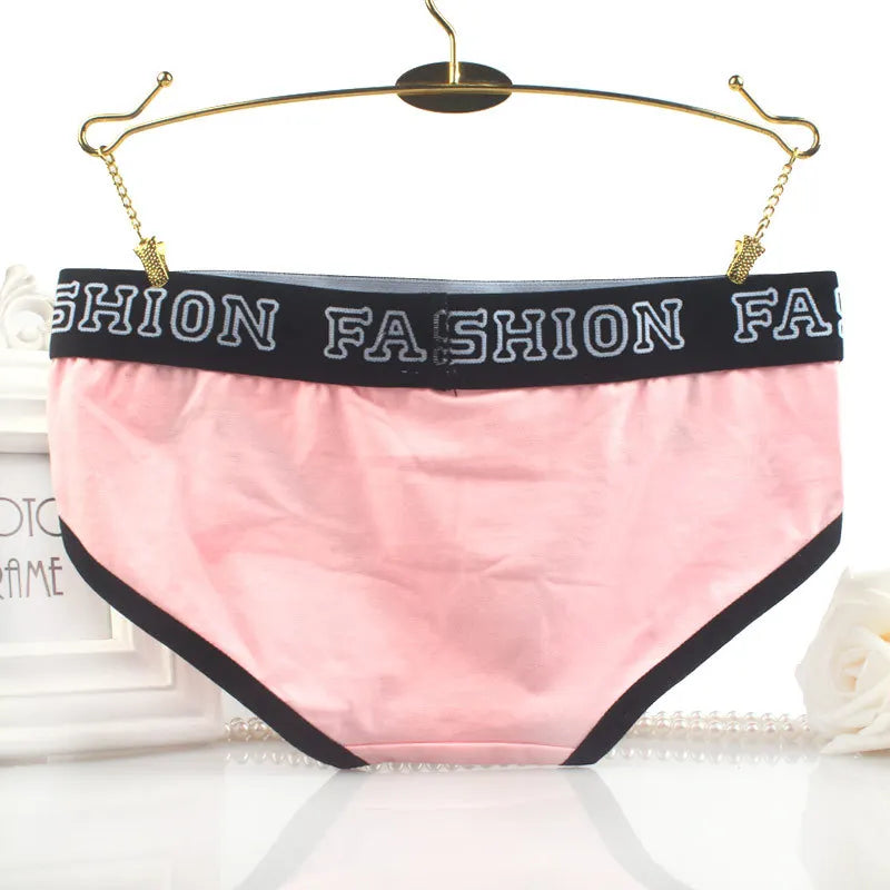 Sports Fitness Cotton Boxer Pants Elasticity Belt Women's Underpants Breathable Antibacterial Knickers Loose Hip-Wrapped Briefs