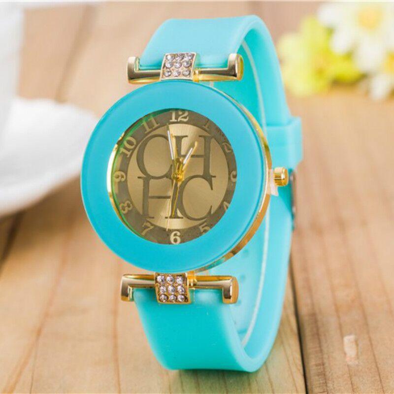STEVVEX simple leather Casual Quartz Watch Women Crystal Silicone Watches Wrist Watch  For Women and Girls Coffee