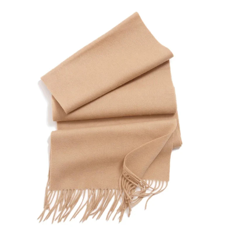 Solidlove 100% Wool Winter Scarf for Women – Luxury Cashmere-Feel Shawl, Poncho & Wrap | Warm Fashion Scarf for Ladies