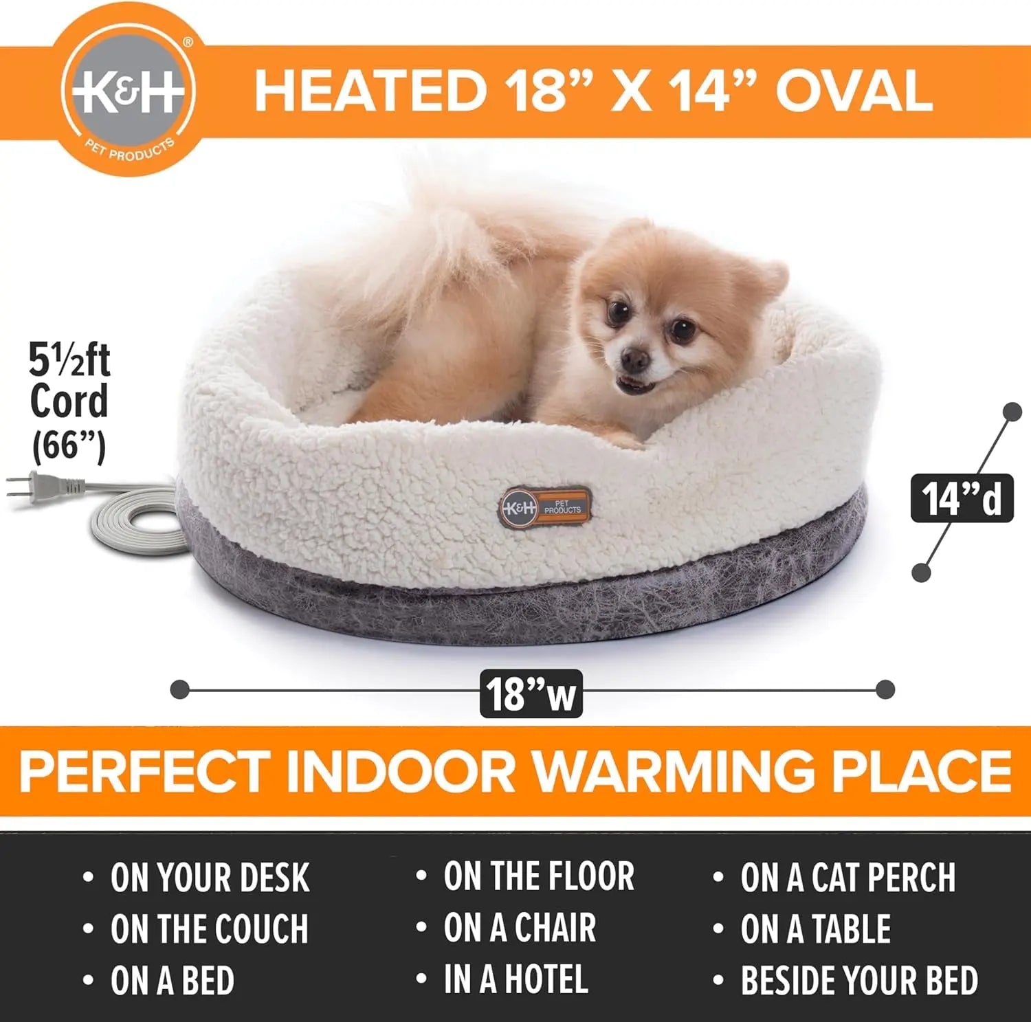 Heated Cat Bed – Soft Snuggle Cup
