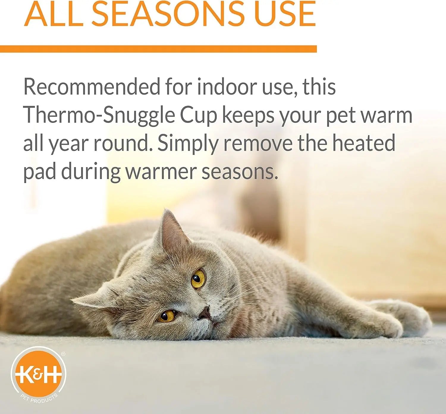 Heated Cat Bed – Soft Snuggle Cup