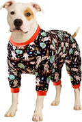 Dog Recovery Pajamas – Space Astronaut Print, UV Pullover for Large Dogs