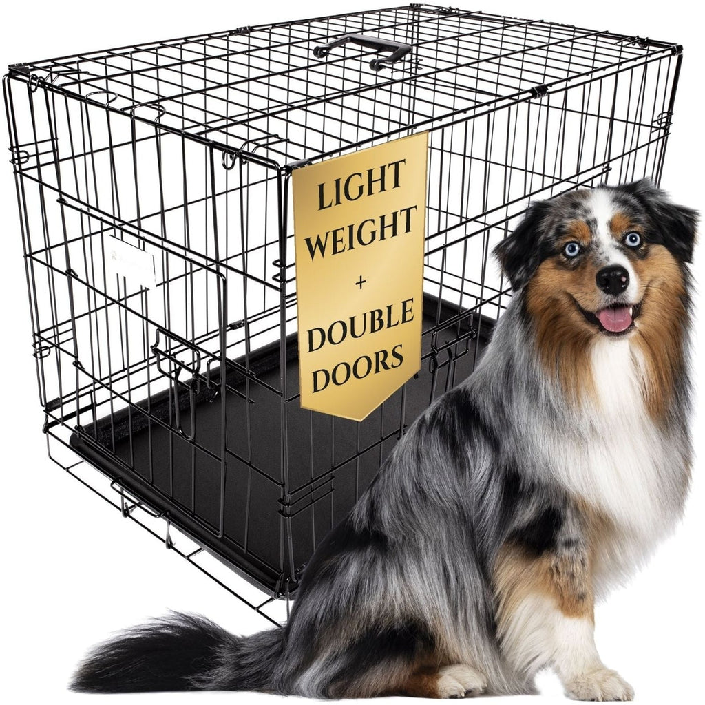 Classic Double-Door Wire Dog Kennel
