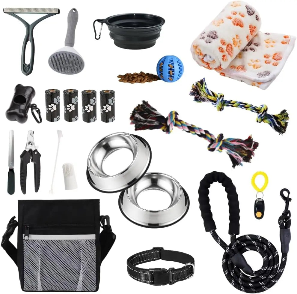 22-Piece Puppy Starter Kit – Training & Care Essentials