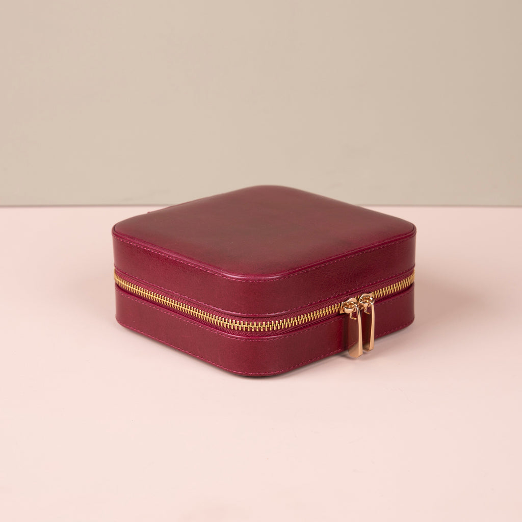 Luxury Travel Jewelry Box – Red - Palermo