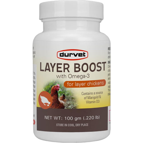 Wellness Chicken Durvet Layer Boost Chickens Poultry Vitamin & Electrolyte Supplement 100g