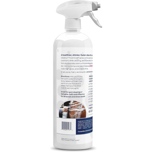 Vetericyn FoamCare Equine Shampoo for Healthy Clean Horse Coat 32 oz.