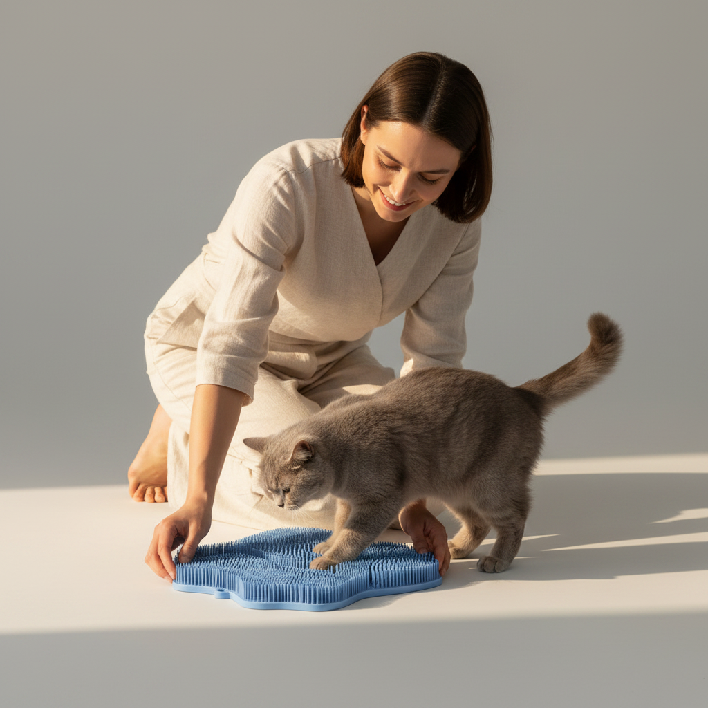 Self-Grooming & Scratching Pad for Cats