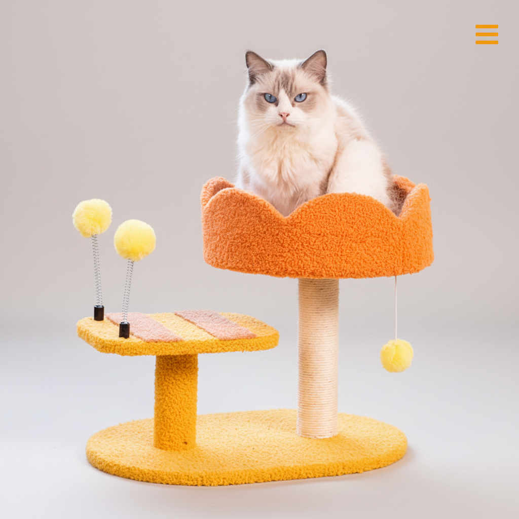 Compact Cat Perch Station