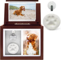 Pet Memorial Urn Keepsake Box – Paw Print Kit & Photo Album