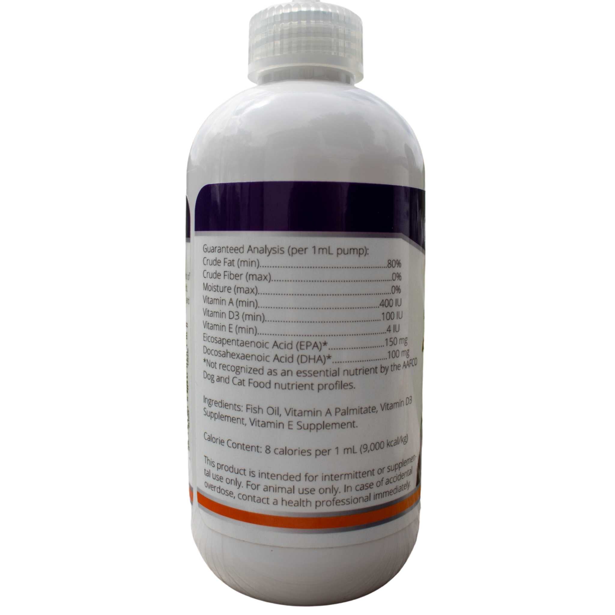 Piccardmeds4pets Derma-3 Omega-3 Liquid Supplement 8 oz Pump for Dogs & Cats + Free Bandana!