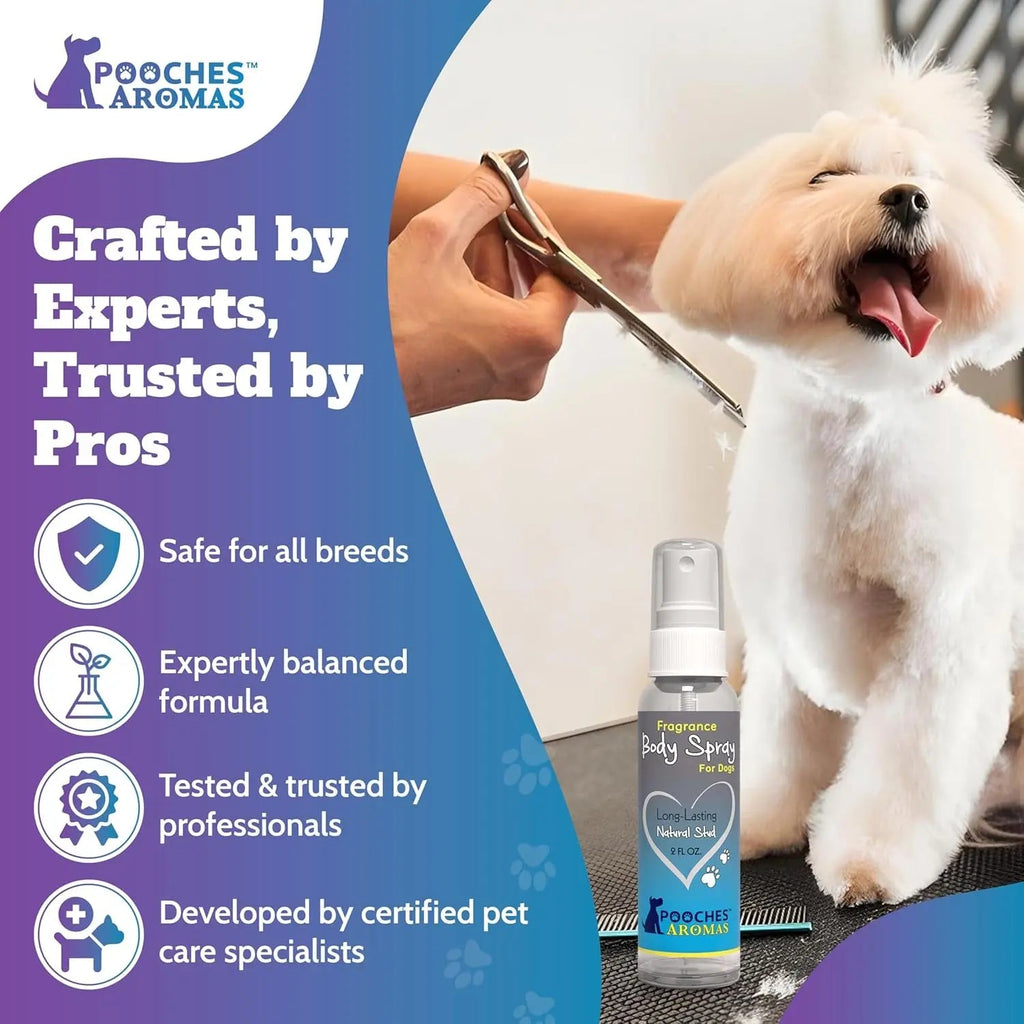 Natural Dog Cologne – 6-Pack Long-Lasting Grooming Spray, 2oz