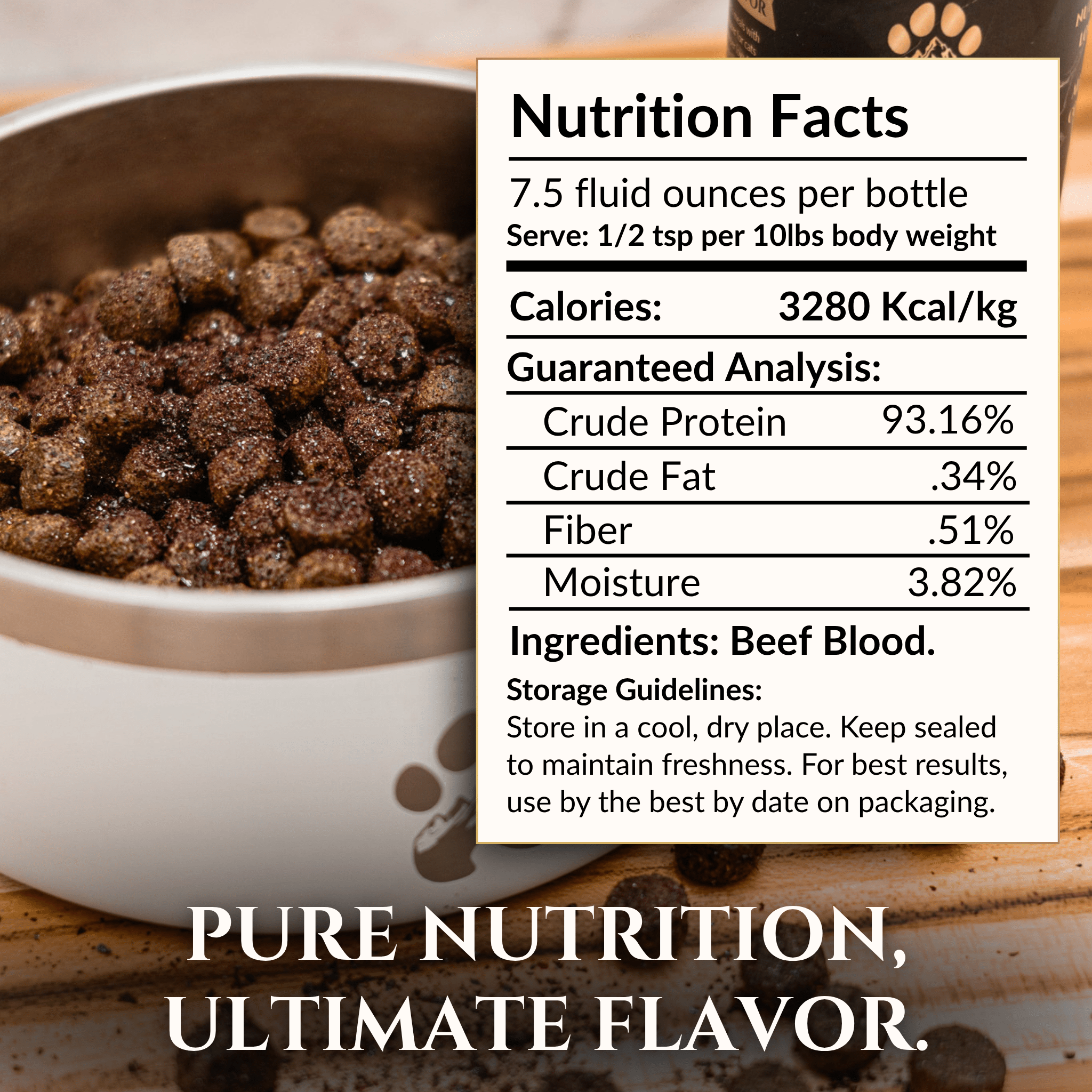 Freeze-Dried Beef Blood | Meal Topper