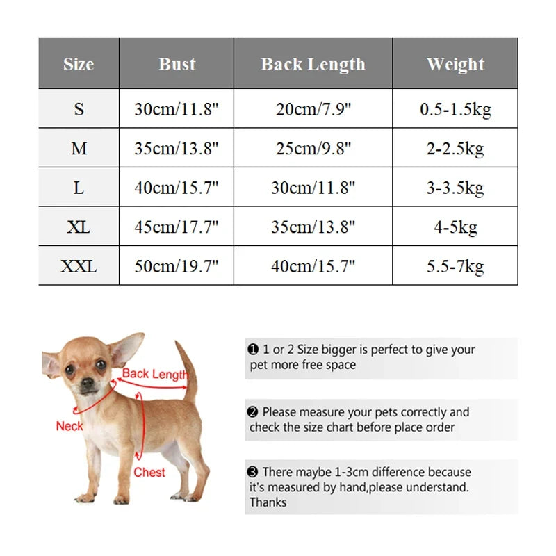 Winter Warm Plush Dog Sweater – Soft Pet Coat for Small Dogs & Puppies